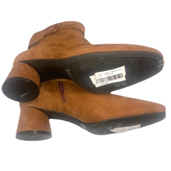 Alex Marie Leather Suede Tan Booties Ladies Size 8M or 9.5M - Picture 4 of 4